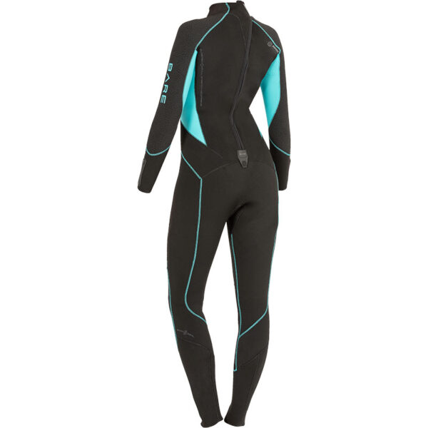 Bare Evoke Women's Wetsuit (New 2021 Model) Back Angle View