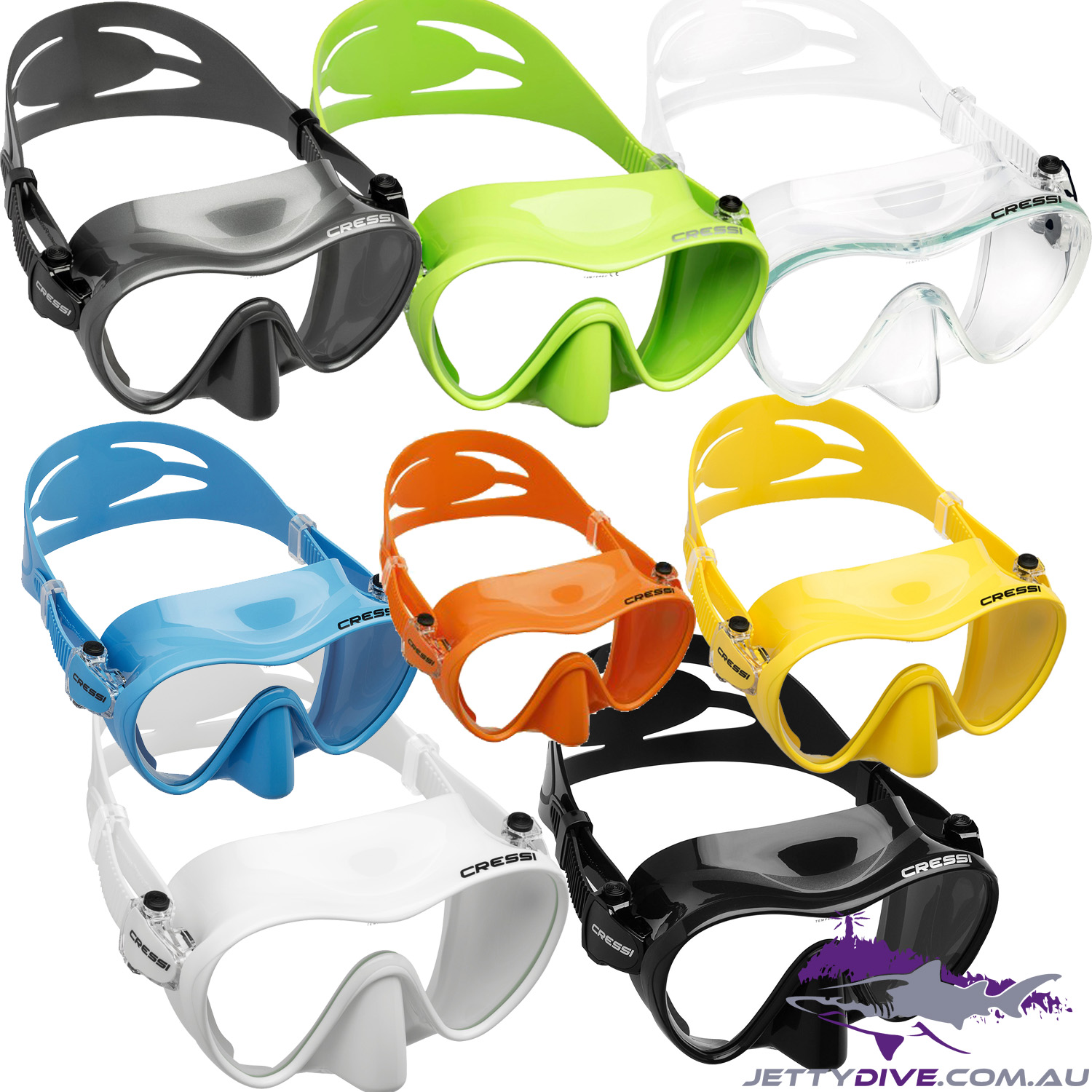 Cressi F1 Mask and Snorkel Set - JettyDive