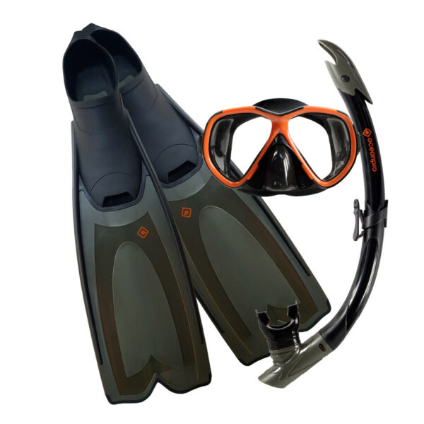 mallacoota mask snorkel fin set