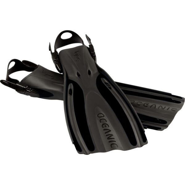 Oceanic Viper Open Heel Fins Black