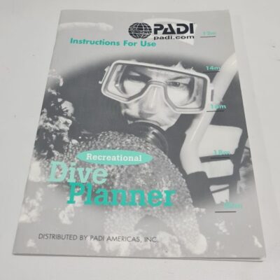 PADI Recreational Dive Planner Manual WITHOUT TABLE