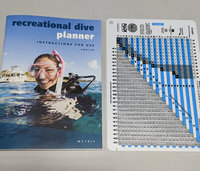 padi recreational dive planner manual and table
