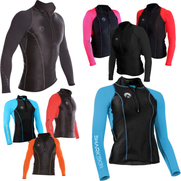 Sharkskin Performance Wear Long Sleeve Top All Colours mens and womens