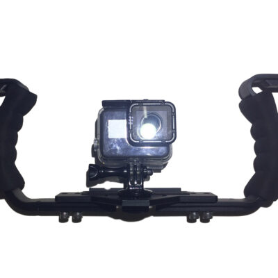 twin base tray flexible arm for video light and go pro