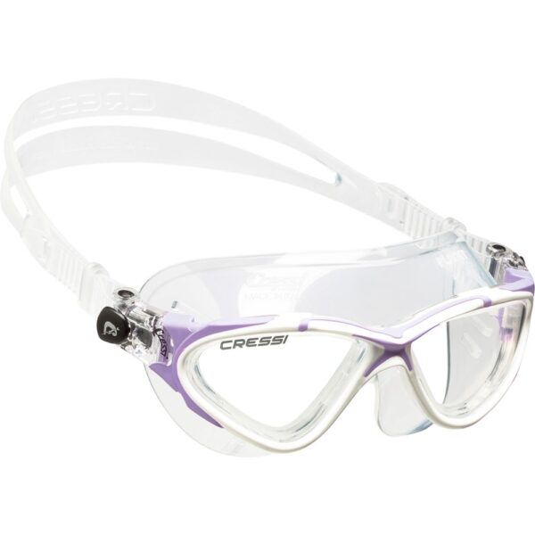 Clear White Lilac Planet Swim Goggles