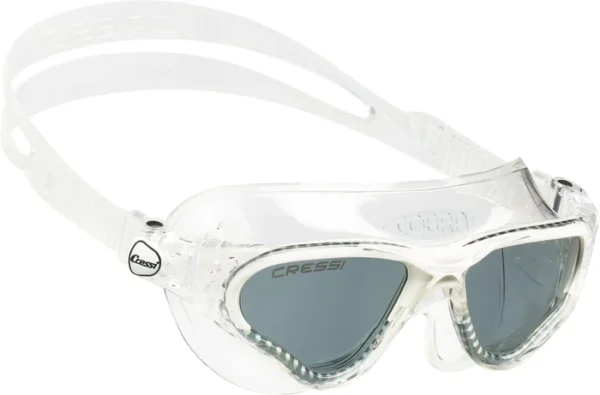 Cobra Swimming Goggles Clear White Smoked Lense